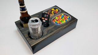 DIY Wooden Serving Tray ( Drinks and Snacks )