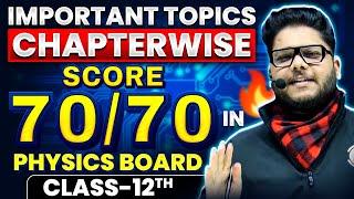 Class 12th Physics Most Important Topics: Chapter Wise | बस इतना पढ़लो 