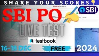 Testbook SBI PO Live Mock Test️| TILL 18 DEC| SBI JA NOTIFICATION 