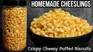 How to Make Cheeselings at Home CRISPY CHEESY Tea Time Snacks Recipe