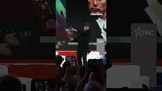 Elon Musk was presented with a massive "chainsaw for bureaucracy" at CPAC
