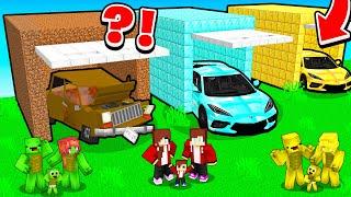 Baby JJ vs Mikey vs Banana Kid GARAGE Survive Battle in Minecraft! - (Maizen TV)