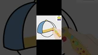 Look how I Draw a Cap |Cap Drawing | Eva Art