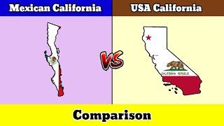 Let's Compare Mexican California VS USA California | Country Comparison | Data Duck 2.o