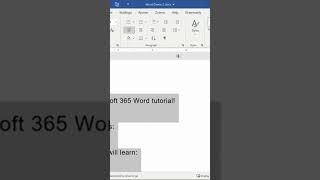 Microsoft 365 Word Multiple Line Spacing #shorts