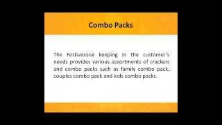 Buy crackers at a click of button from Festivezone with combo options to customize