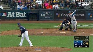 Justin Turner Go-Ahead 2-Run Home Run vs Brewers | Dodgers vs Brewers NLCS Game 2