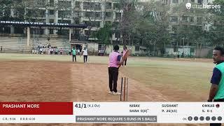 Pradeep More vs Prashant More Live Cricket Match | MPL Live - THAKUR STADIUM PITCH 1 Mumbai