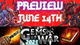 WEEKLY Preview JUNE 14TH 2021 | Gems of War Event Guide | SOULFORGE Events World Event Team Campaign