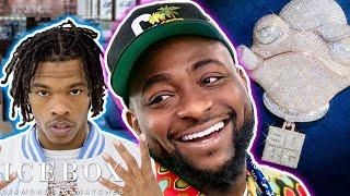 Davido Runs into Lil Baby at Icebox & Picks up $100K Pendant!