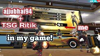 Ajjubhai94 + TSG Ritik in my game | can't believable | OP gameplay// #marios78