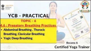 YCB Practical Exam - Abdominal, Thoracic, Clavicular Breathing & Yogic Breath | Yog Aurora #ycb