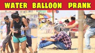 Throwing Water Balloons at People Prank | Prank in India | Puri Sea Beach | Bengali Prank | KKF-2019