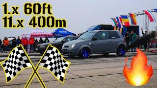 400HP LUPO TDI NEW PERSONAL RECORD ON 1/4MILE DRAG RACE 