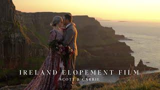 Northern Ireland Elopement Wedding Video | Emotional Vows | Scott & Carrie |