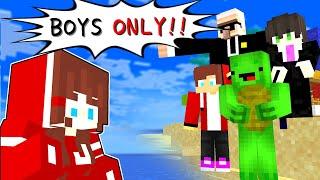 BOYS ONLY Island - Minecraft Animation [Maizen Mikey and JJ]