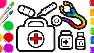 🩺How to Draw Medical Kit | Easy Step By Step Tutorial