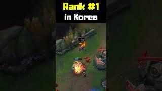Rank #1 in Korea - League of Legends #shorts