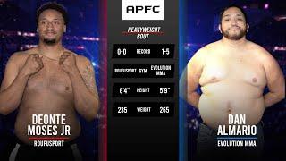 FIRST ROUND FINISH! DEONTE MOSES JR vs DAN ALMARIO | #APFCRMBL