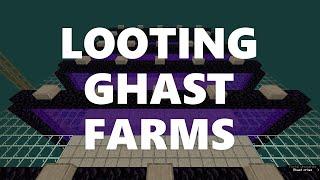 Minecraft Elegance: Looting Ghast Farms (up to 7200 tears/h, 9000 gp/h, Java 1.16+*)