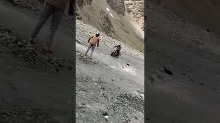 Leh Manali Highway water crossing ️bike ride