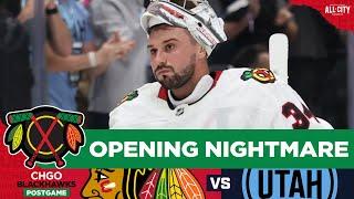 Connor Bedard & the Chicago Blackhawks overpowered by Utah Hockey Club | CHGO Blackhawks Podcast