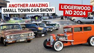 Another Amazing Small Town Car Show! Lidgerwood, North Dakota 2024 Wiley Avenue Cruise Night!