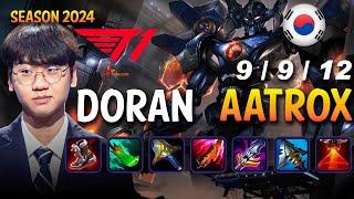 T1 Doran AATROX vs MAOKAI Top - Patch 14.24 KR Ranked | lolrec