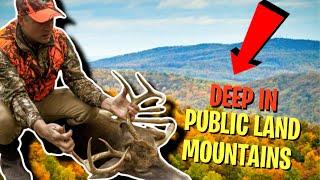 Hunting Deep in Public Land Mountains of Arkansas - Buck pinned us down!