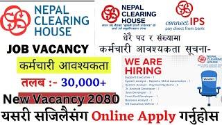 How to Apply Nepal Clearing House Ltd. Vacancy 2080 | Nepal Clearing House Ltd. |Nchl vacancy 2080