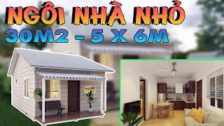 Nhà cấp 4 gác lửng nhỏ xinh  30m2 5x6m | Công Tâm House
