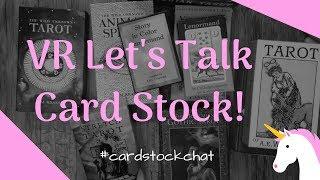 Let's talk card stock! #cardstockchat VR to Wolf of Coins