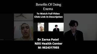 Benefits Of Doing Enema #shorts By Dr. Zarna Patel (NDS) | New Diet System