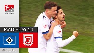 HSV Celebrate Goal Fest | Hamburger SV - Jahn Regensburg 4-1 | All Goals | MD 14 - Bundesliga 2