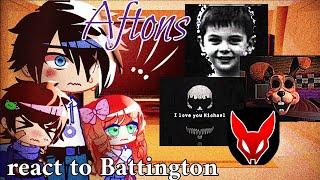 AFTONS REACT TO BATTINGTON'S "Nonexistent Video" FNAF VHS TAPE ||TW : Blood, jumpscares, Epilepsy||