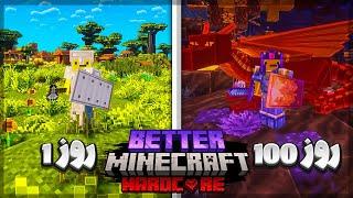 صد روز تو بتر ماینکرافت هاردکور زندگی کردم و این اتفاق افتاد I Survived 100 Days in Better Minecraft