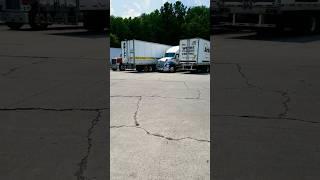 It's ok to pull in to a parking spot rather than back in. Here's why. #trucking #truckdriver