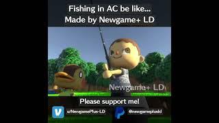 Fishing with Molly | Animal Crossing Short Clip #animalcrossing #fananimation