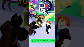 Acting Poor, Then Donating 10,000 ROBUX
