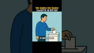 막판 유세부터 투표 개시까지, ChatGPT로 1분 완전 정리