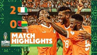 HIGHLIGHTS | Côte d'Ivoire  Guinea-Bissau  #TotalEnergiesAFCON2023 - MD1 Group A