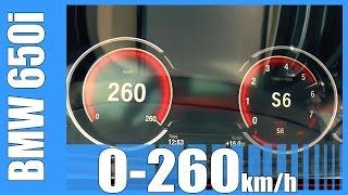 2015 NEW! 450 HP BMW 650i F12 Acceleration & Top Speed Test FAST! 0-260 km/h Beschleunigung Autobahn