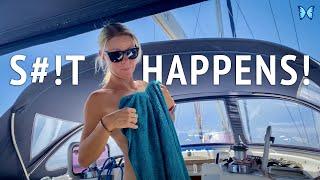 BOAT LIFE: POOR SEAMANSHIP?  Tell us what you think!  Sailing Schoinousa Island, Greece • S2:Ep27