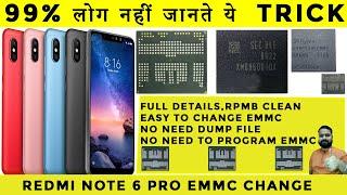 Redmi Note 6 Pro Emmc Change Process With Free File | Full Explain for Emmc Clean RPMB|Jtag plus ufi