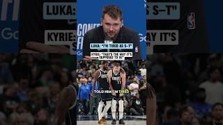 Luka Doncic says he's learned a lot from Kyrie throughout the playoffs 