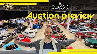 Classic Car Auctions CCA preview walk - Rowan Atkinson, Jamie Oliver and Wheeler Dealer cars