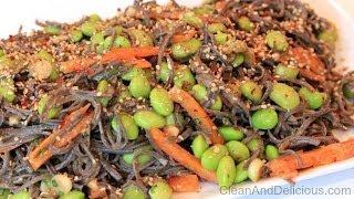 Black Bean Sesame Noodle With Edamame - Clean & Delicious