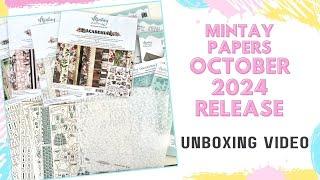 Mintay Papers October 2024 Release - unboxing