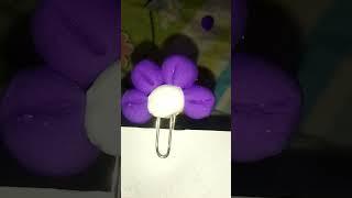 How to decorate paper clip#flower#diy #canvascraft #diycraft