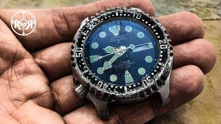 ASMR Restoration of a broken japanese diving watch - Citizen Promaster automatic NY0040